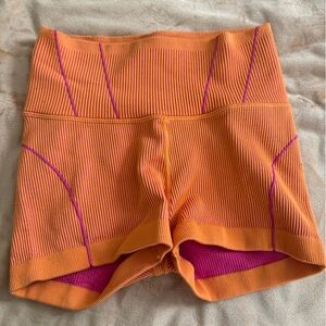 Aerie Orange and Pink Bike Shorts